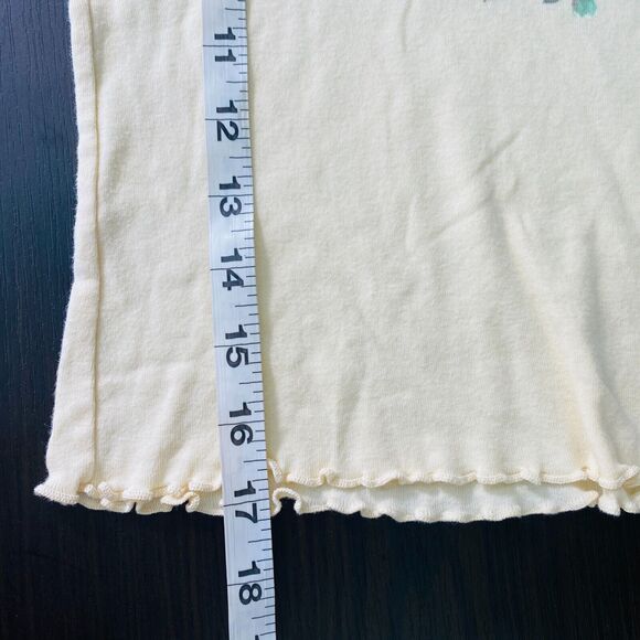 Urban Outfitters Crop Top Womens Small Flower Floral Scallop Truly Madly Deeply - Picture 10 of 10